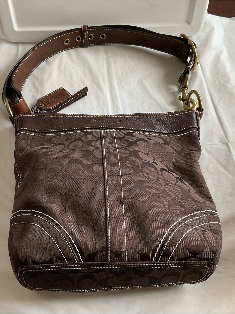 Vintage Y2K Coach Signature Legacy Convertible Crossbody Bag 10403